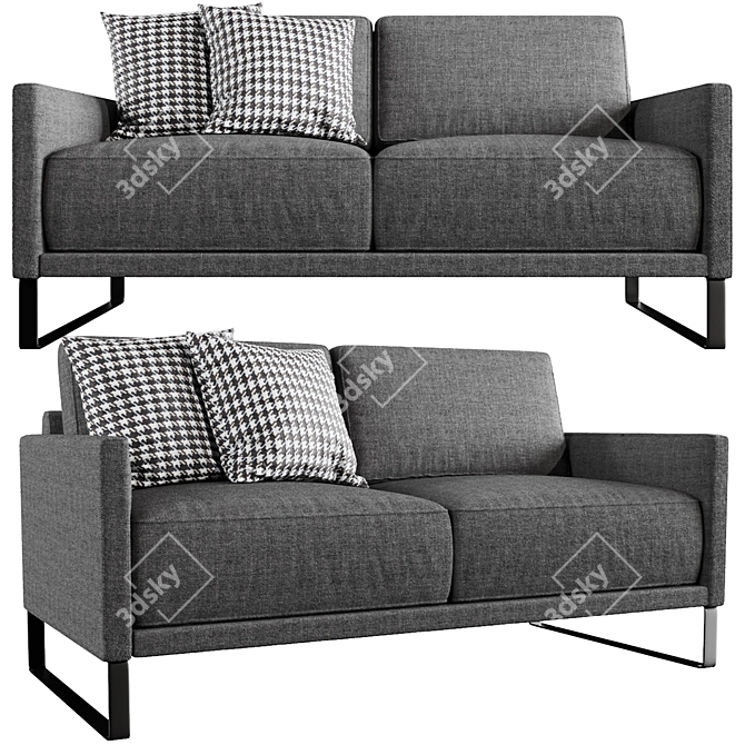 Rolf Benz Cara: Modern, Elegant Sofa 3D model image 1