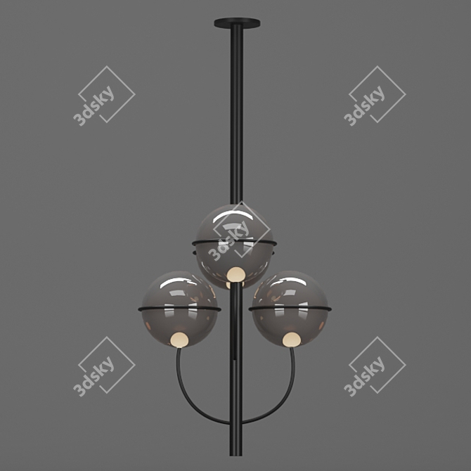 Modern Ceiling Light Fixture 3D model image 1