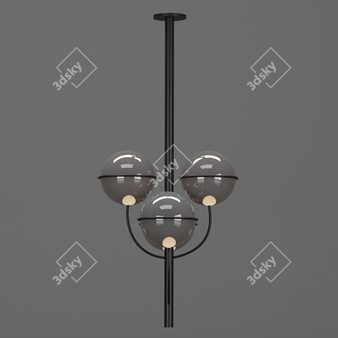 Modern Ceiling Light Fixture 3D model image 3