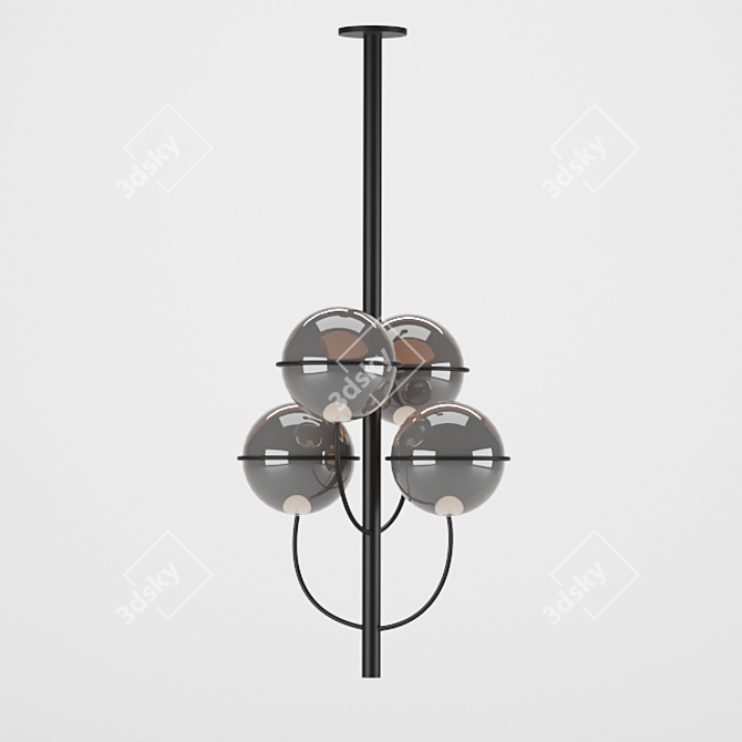 Modern Ceiling Light Fixture 3D model image 4