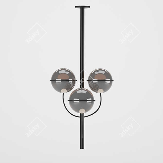 Modern Ceiling Light Fixture 3D model image 5