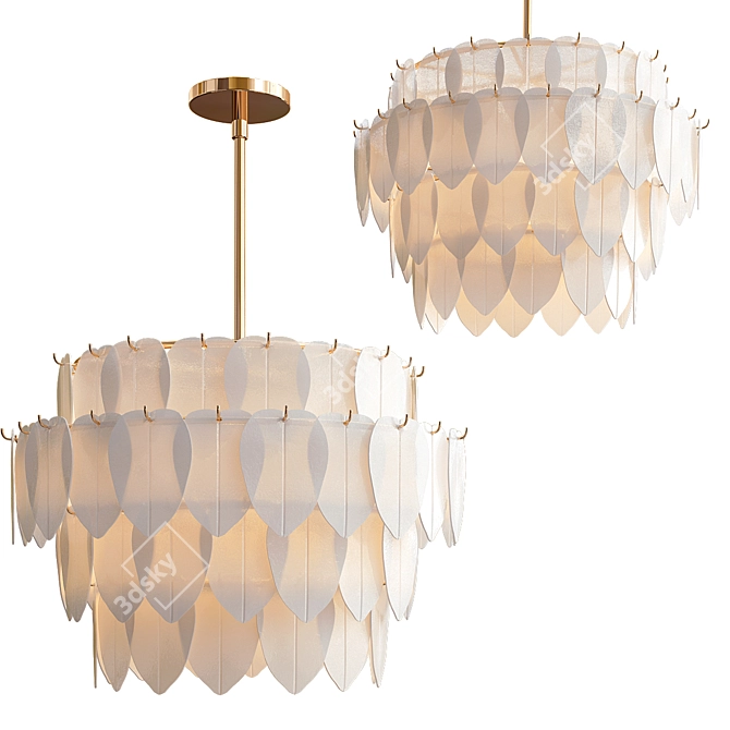 Glowing Grove Essence Chandelier 3D model image 4