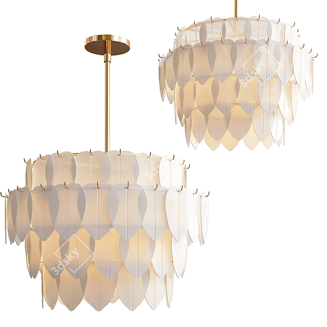 Glowing Grove Essence Chandelier 3D model image 5