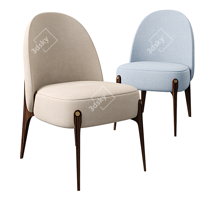 Elegant Ames Dining Chair - 3D Model 3D model image 1