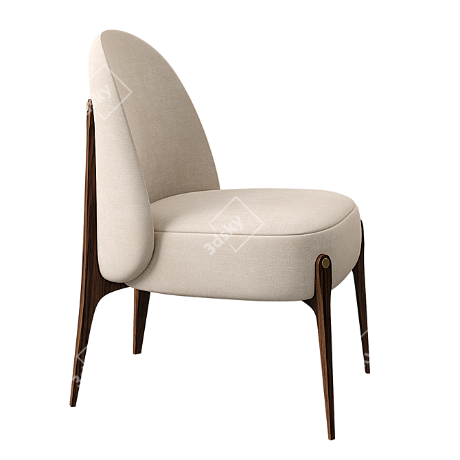Elegant Ames Dining Chair - 3D Model 3D model image 2