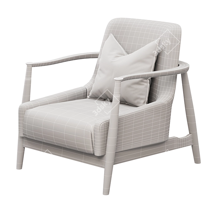 Elegant Fig Armchair by Julian Chichester 3D model image 3