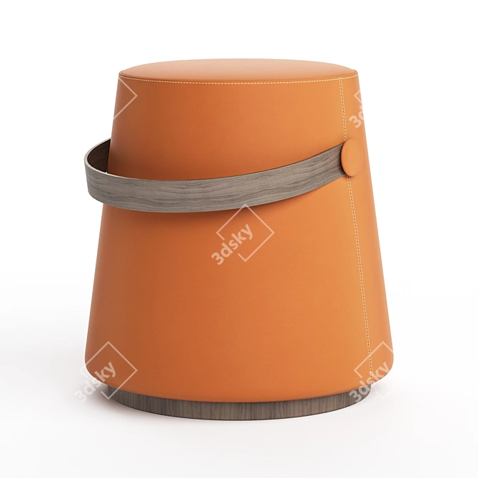 Heavens Eden Pouf: Luxurious Comfort in a Stylish Design 3D model image 2