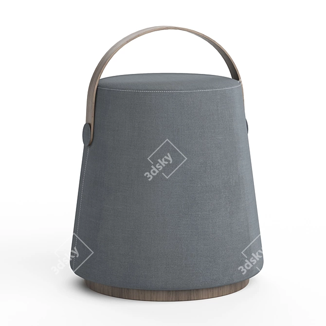Heavens Eden Pouf: Luxurious Comfort in a Stylish Design 3D model image 4