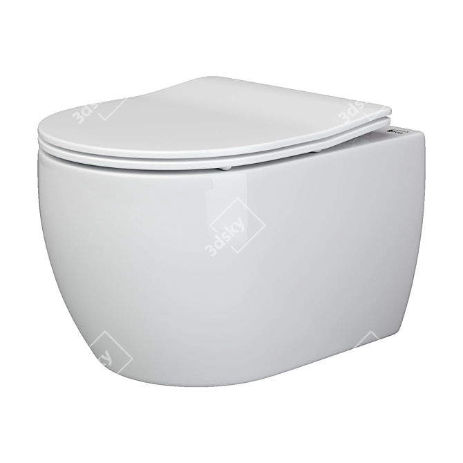 Ceramica Nova Play Wall-Hung Toilet 3D model image 1