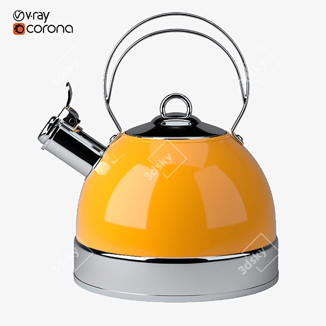 Versatile Stovetop Kettle 3D model image 1