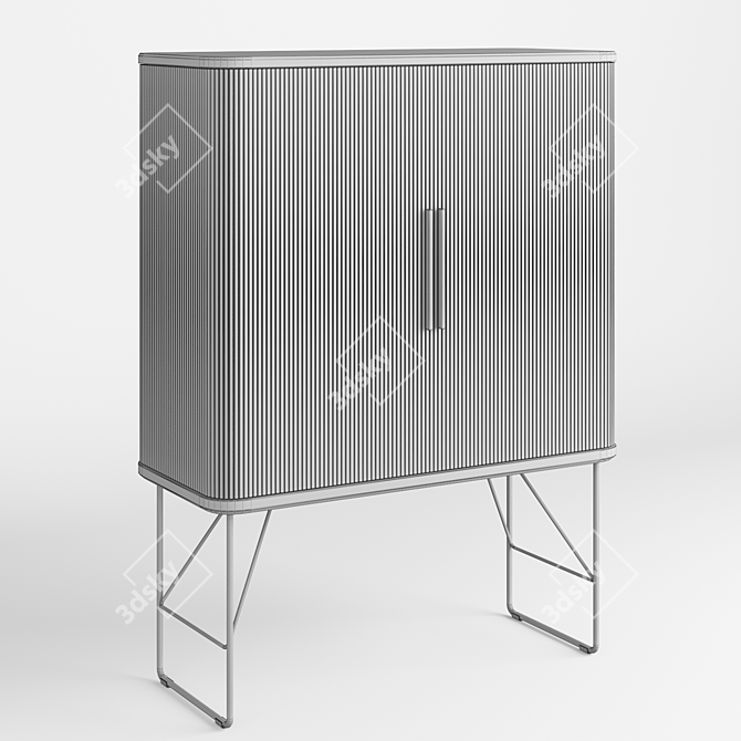 Elegant Naver Collection Bar Cabinet 3D model image 4