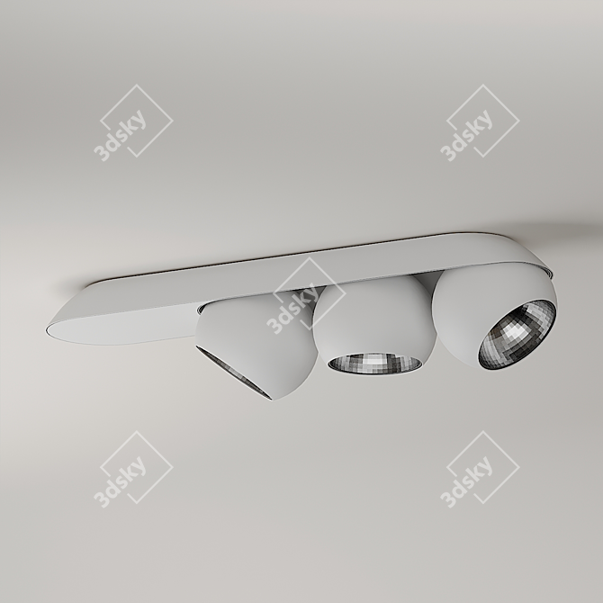 Sleek and Stylish Marbul Pendant 3D model image 4