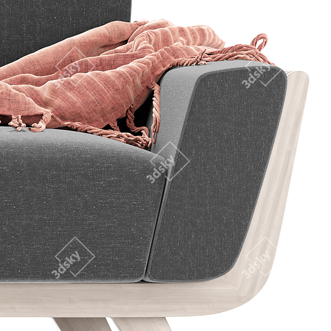 Passoni Design Hamper Armchair: Enhance Your Living Space 3D model image 10