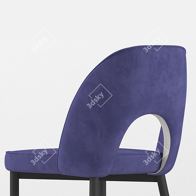 Velvet Comfort: Molly Chairs 3D model image 4