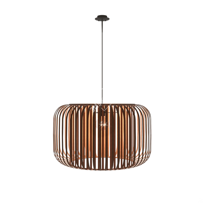 Bamboo Drum Pendant by Wrought Studio 3D model image 1