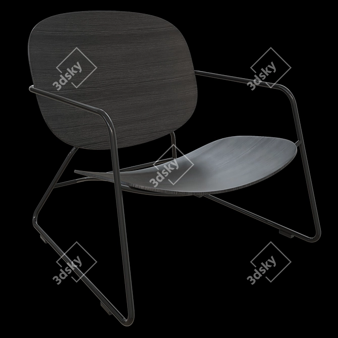 Elegant Comfort: Tondina Lounge 3D model image 1