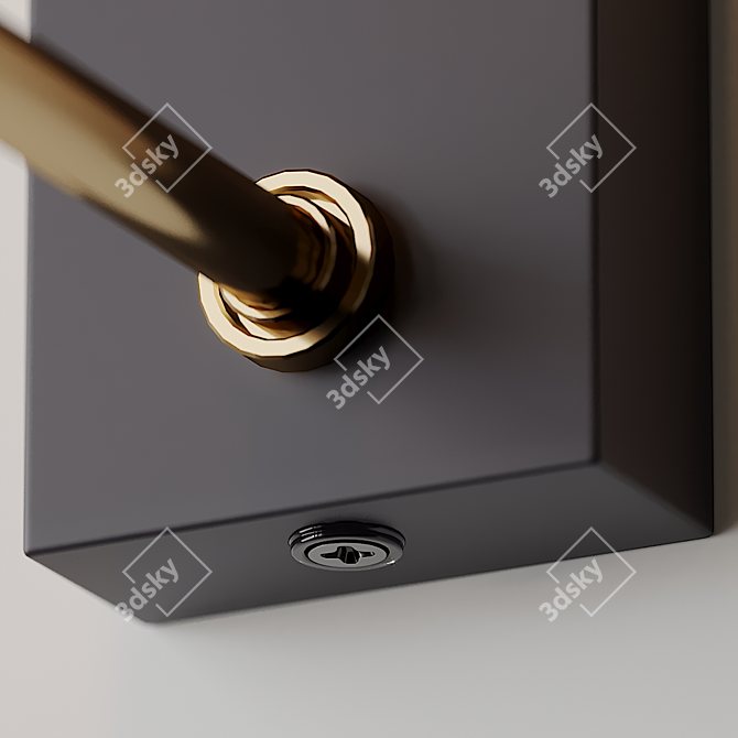 Elegant Caymon Wall Sconce 3D model image 2
