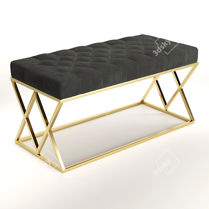 Insignia Bench: Stylish & Versatile 3D model image 1