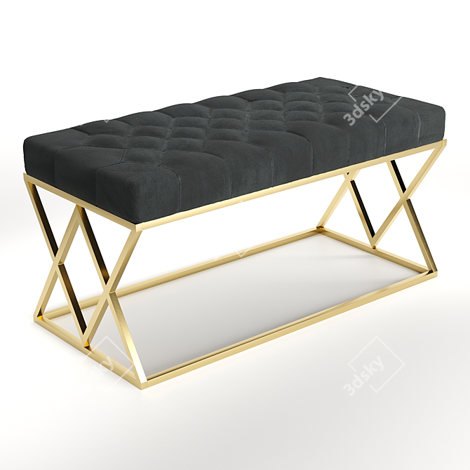 Insignia Bench: Stylish & Versatile 3D model image 4