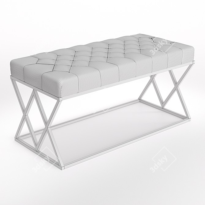 Insignia Bench: Stylish & Versatile 3D model image 6