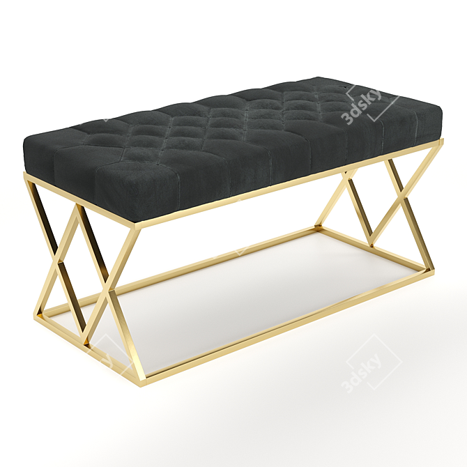 Insignia Bench: Stylish & Versatile 3D model image 7