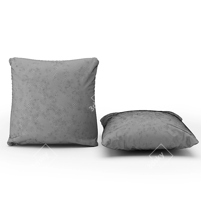 Muuto Mingle Cushion - Luxurious Scandinavian Comfort 3D model image 3