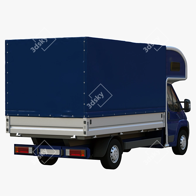 L4H1 Maxi Truck with Onboard Awning & Sleeping Bag 3D model image 2