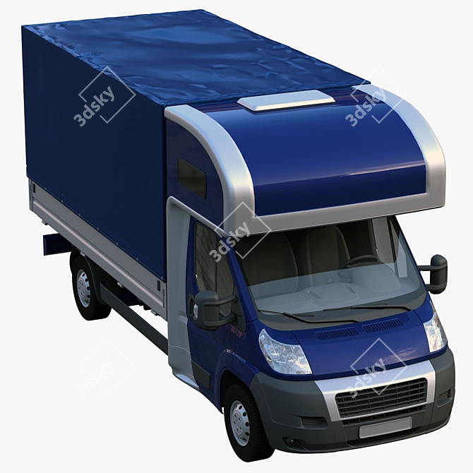 L4H1 Maxi Truck with Onboard Awning & Sleeping Bag 3D model image 4