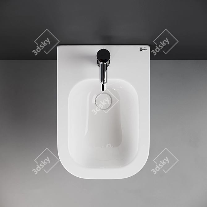 Ceramica Nova New Day Hanging Bidet CN3006 3D model image 3