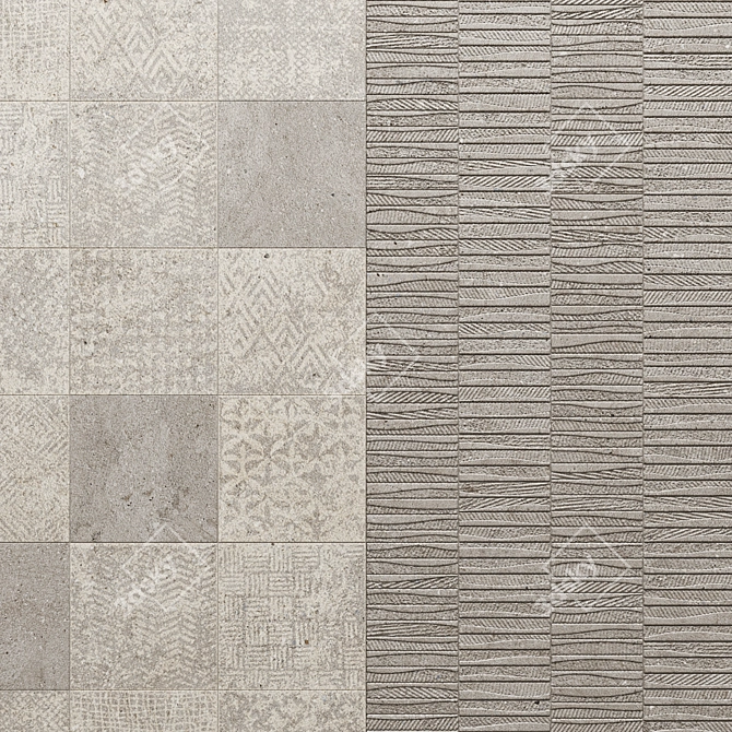 Porcelanosa Deco Durango Mosaic: Versatile Spanish Ceramic Tile 3D model image 1