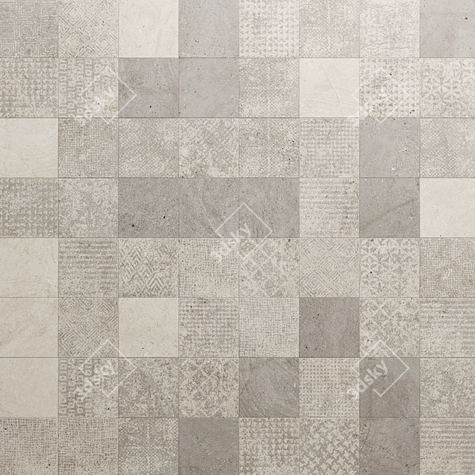 Porcelanosa Deco Durango Mosaic: Versatile Spanish Ceramic Tile 3D model image 3