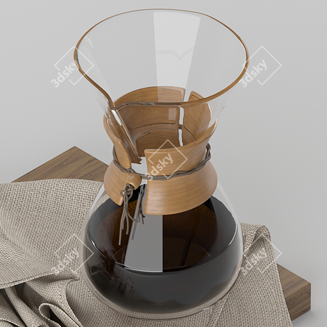 Sleek Chemex Type 1: Modern Elegance 3D model image 2