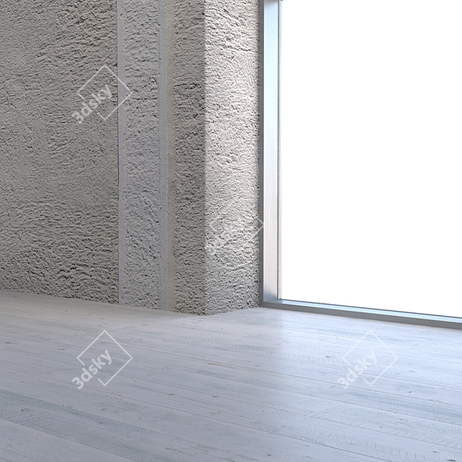 Seamless Stucco Texture Kit 3D model image 3
