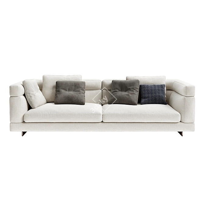 Premium Minotti Alexander Sofa 3D model image 2