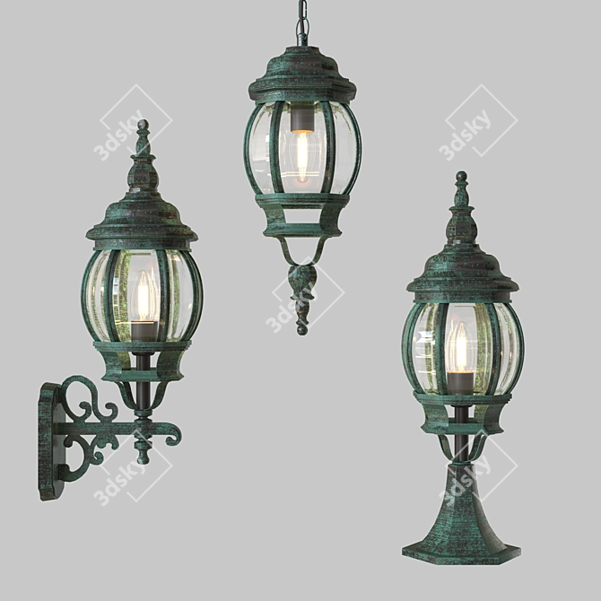 Sleek Atlanta Lighting Collection 3D model image 1