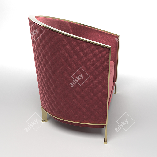 Elegant Armchair: Rugiano Vetrina 3D model image 3