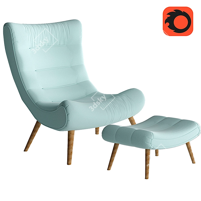 Ultimate Luxury Armchair 3D model image 1