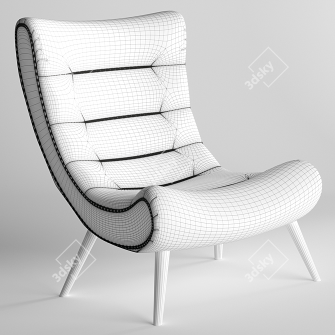 Ultimate Luxury Armchair 3D model image 5