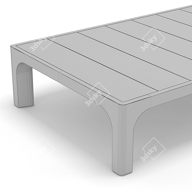 Modern Round Coffee Table 3D model image 2