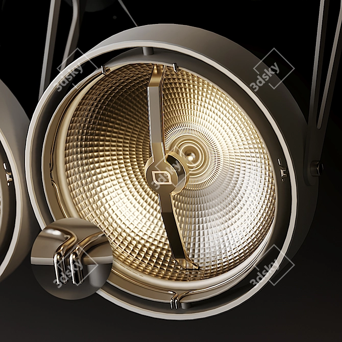 Modern Nomad XYZ 4x Wall Sconce 3D model image 2