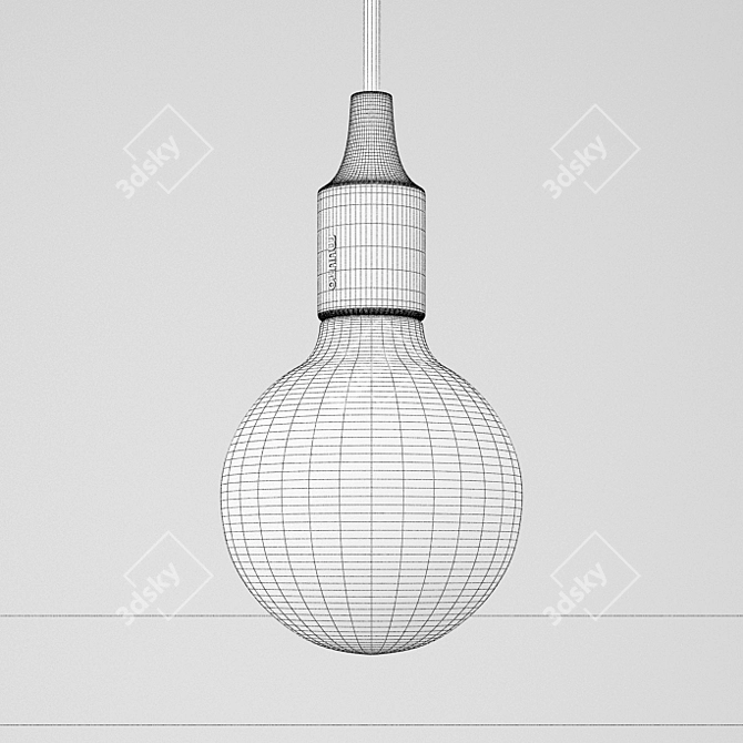 Minimalist Muuto Pendant Lamp 3D model image 3