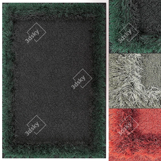 Feather Dreams Carpet Set 3D model image 1