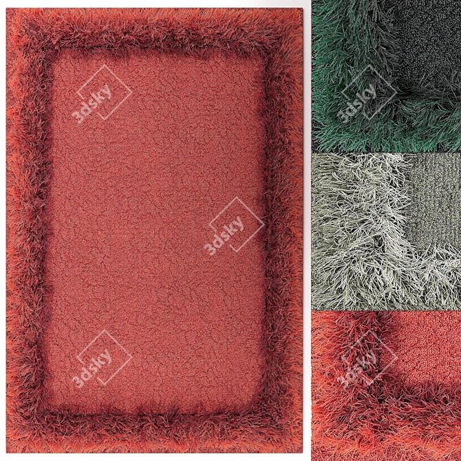 Feather Dreams Carpet Set 3D model image 3