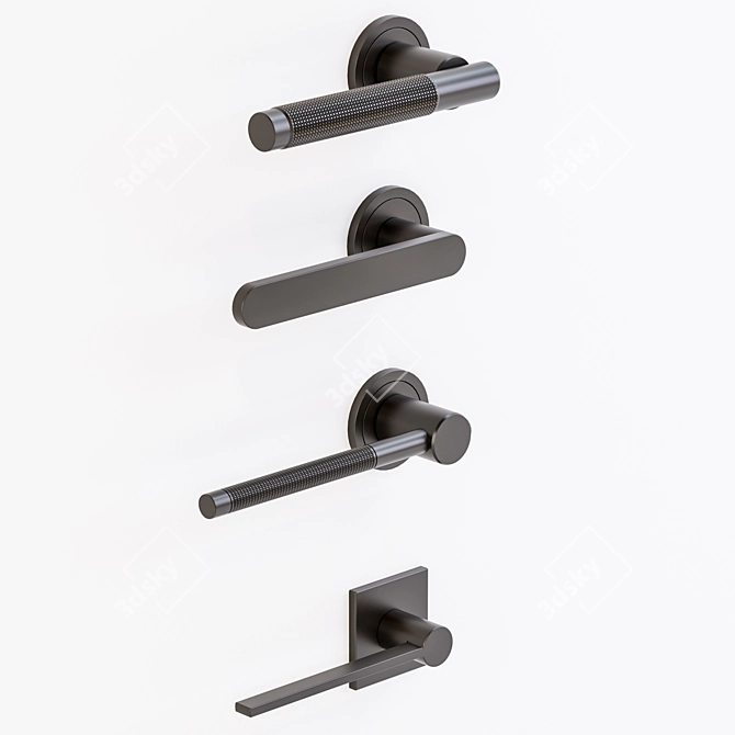 Elegant Handle Set - Catinni 3D model image 1