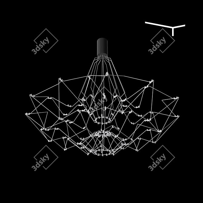 Elegant Glow Pendant: Bezhko Lighting 3D model image 2