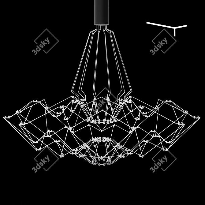 Elegant Glow Pendant: Bezhko Lighting 3D model image 4