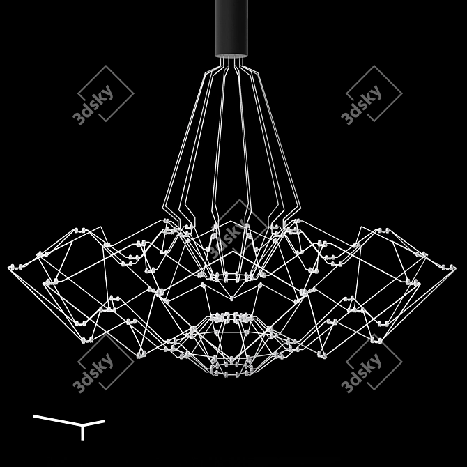 Elegant Glow Pendant: Bezhko Lighting 3D model image 6