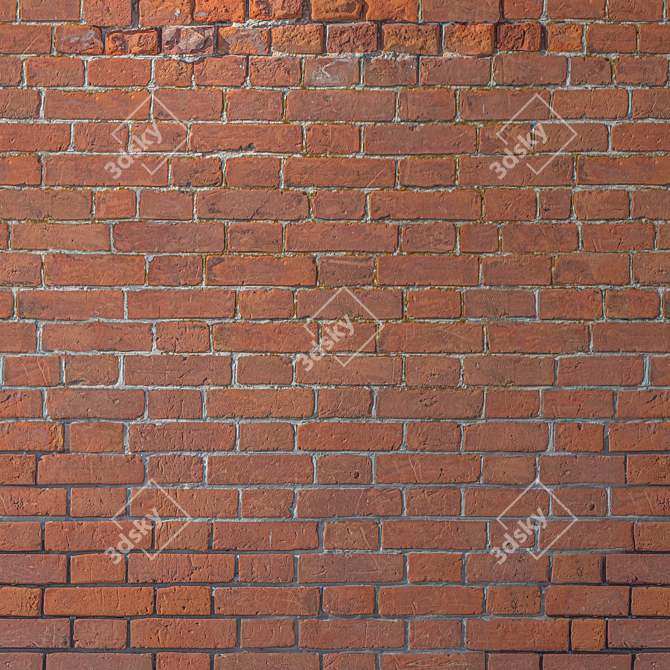 Title: Vintage Brickwork Texture 3D model image 1