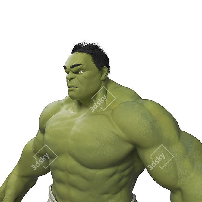 Incredible Hulk: Green Monster Marvel 3D model image 2