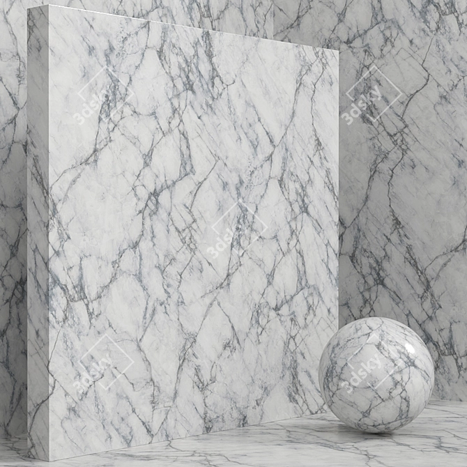 Seamless Stone Marble Set 147 3D model image 4